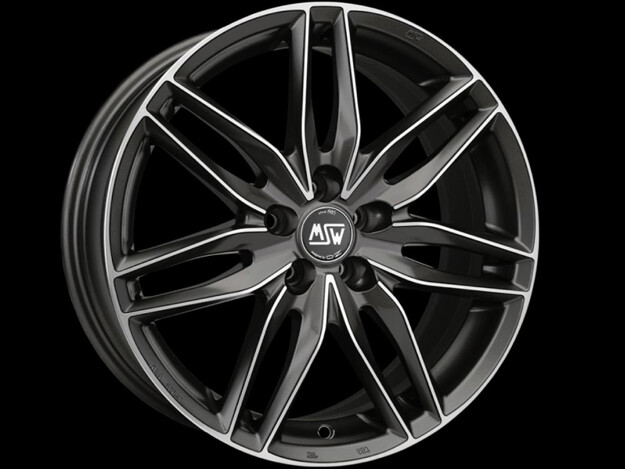 Picture of MSW NAPL. 7X16 MSW24 4X100 ET37 MATT GUN METAL FULL POLISH