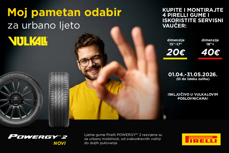 FORMULA ZA NAJBOLJE LJETO: Nove Pirelli gume i servisni vaučeri u Vulkalu