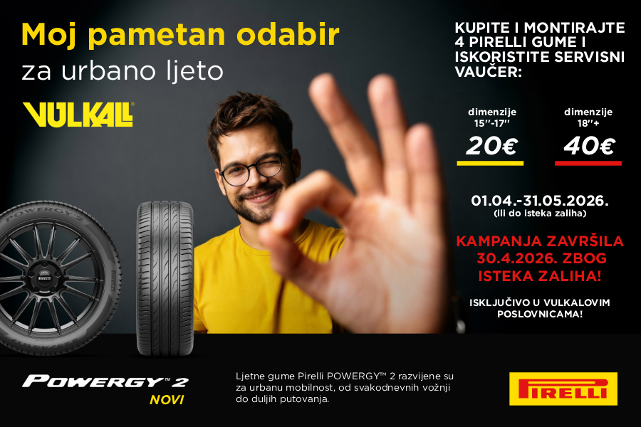 FORMULA ZA NAJBOLJE LJETO: Nove Pirelli gume i servisni vaučeri u Vulkalu