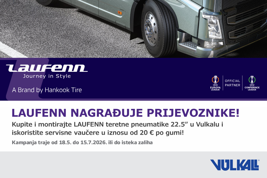 NOVA B2B PONUDA U VULKALU: Laufenn kamionske gume uz servisne pogodnosti za prijevoznike