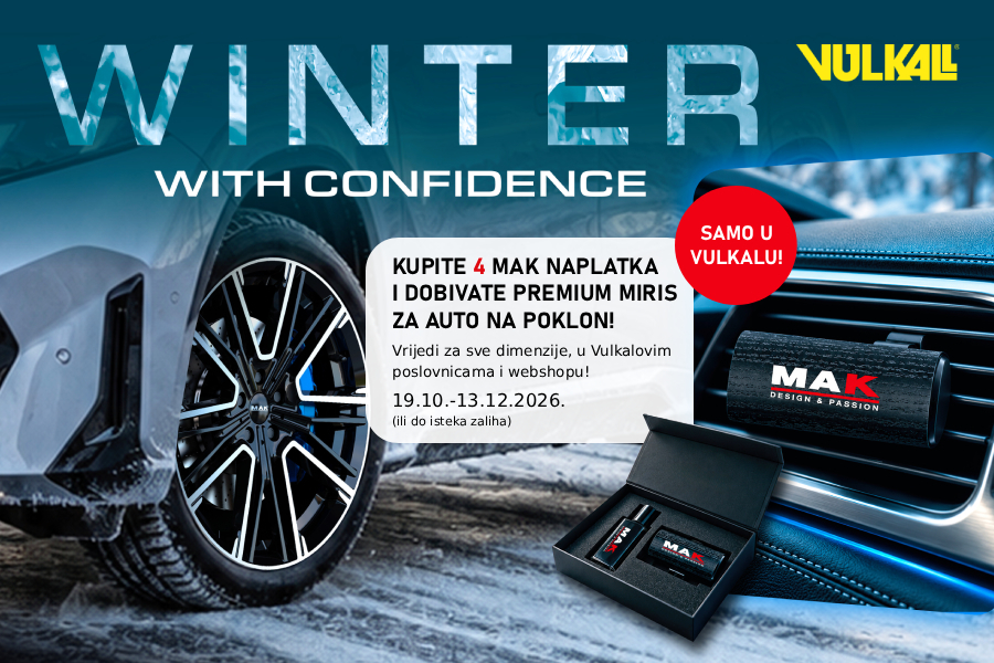 POKLON ZA VAŠE VOZILO: Uz kupnju 4 nova MAK naplatka, premium miris na dar