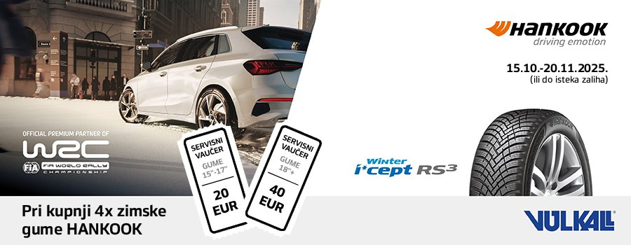Hankook Winter i*cept RS3 zimska guma u Vulkalu